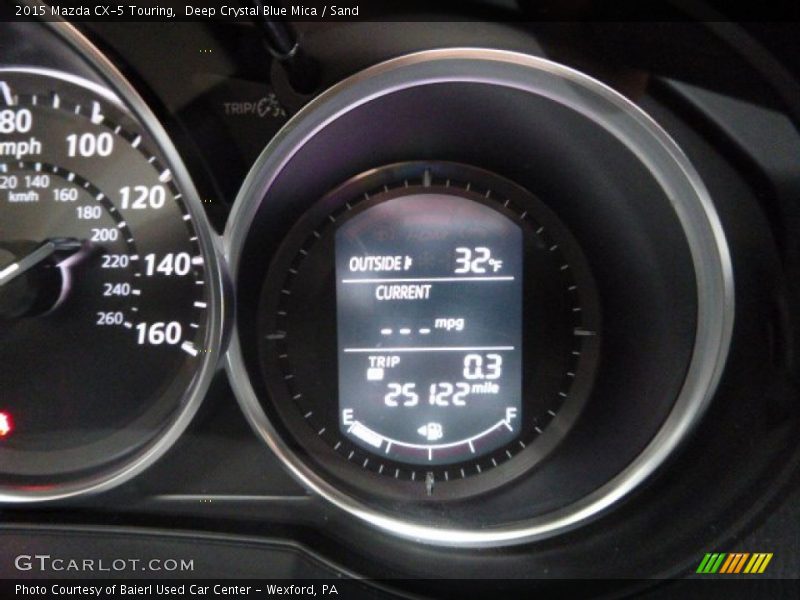 Deep Crystal Blue Mica / Sand 2015 Mazda CX-5 Touring