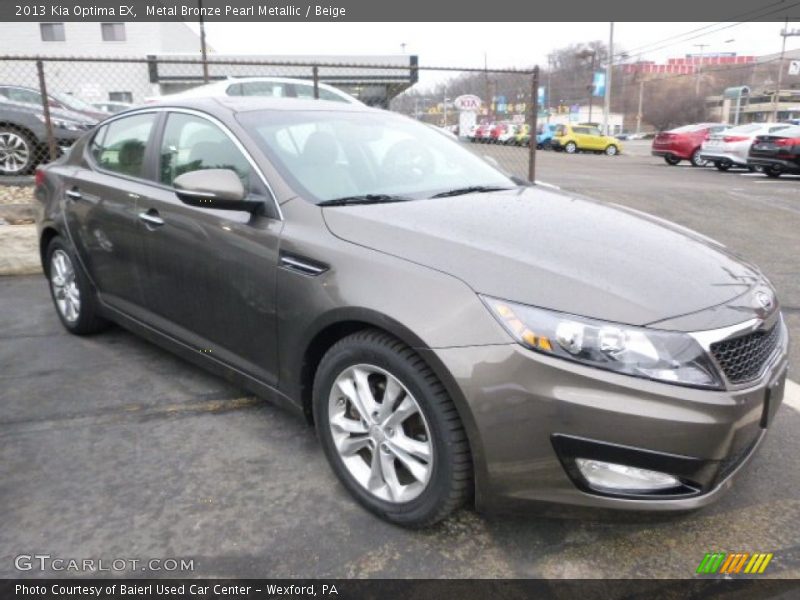 Metal Bronze Pearl Metallic / Beige 2013 Kia Optima EX