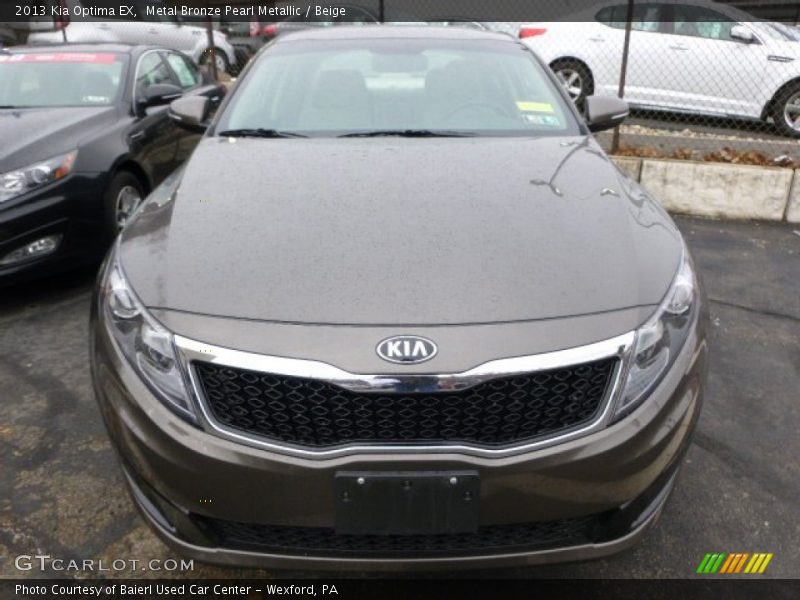 Metal Bronze Pearl Metallic / Beige 2013 Kia Optima EX