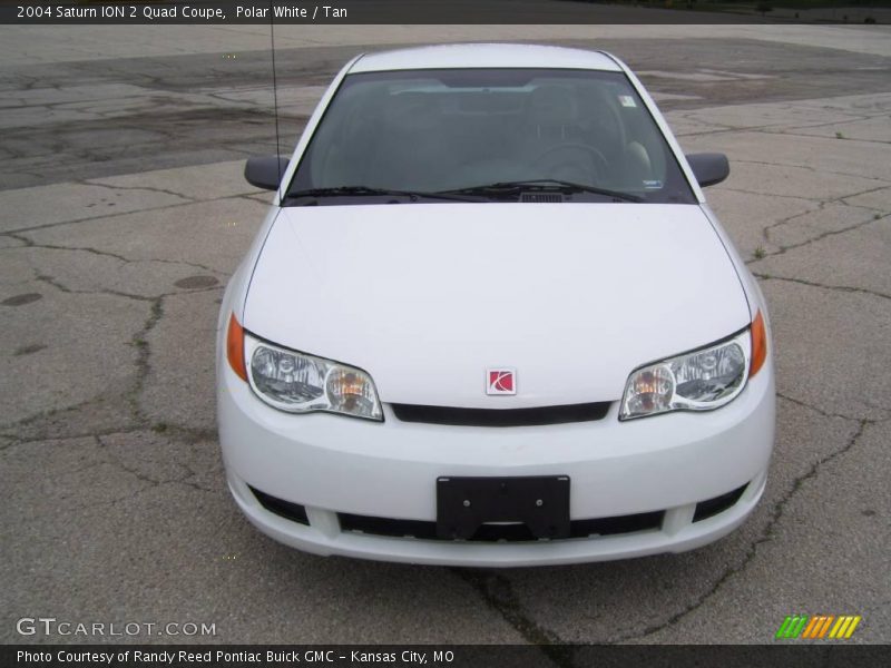 Polar White / Tan 2004 Saturn ION 2 Quad Coupe