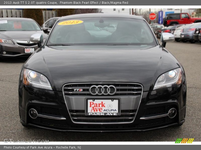 Phantom Black Pearl Effect / Black/Magma Red 2013 Audi TT S 2.0T quattro Coupe