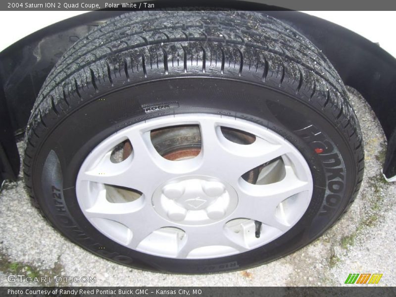 Polar White / Tan 2004 Saturn ION 2 Quad Coupe