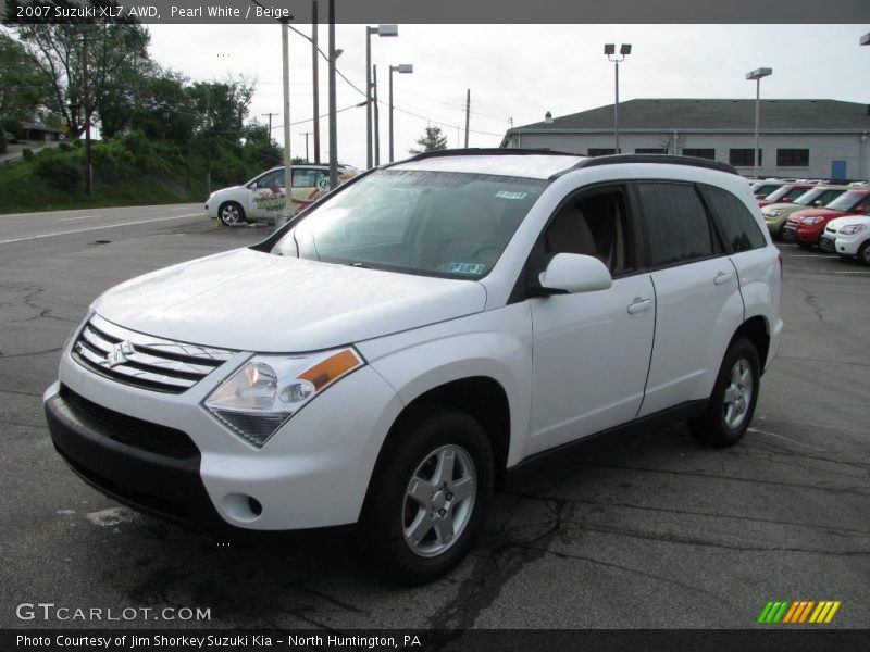 Pearl White / Beige 2007 Suzuki XL7 AWD