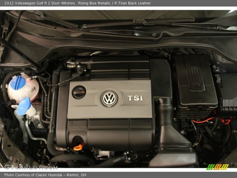 Rising Blue Metallic / R Titan Black Leather 2012 Volkswagen Golf R 2 Door 4Motion