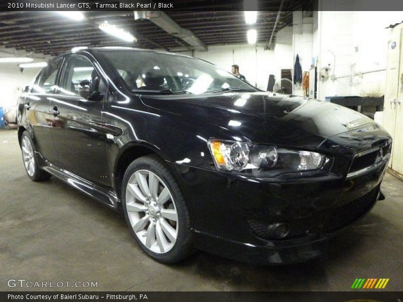 Tarmac Black Pearl / Black 2010 Mitsubishi Lancer GTS