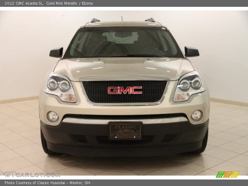 Gold Mist Metallic / Ebony 2012 GMC Acadia SL