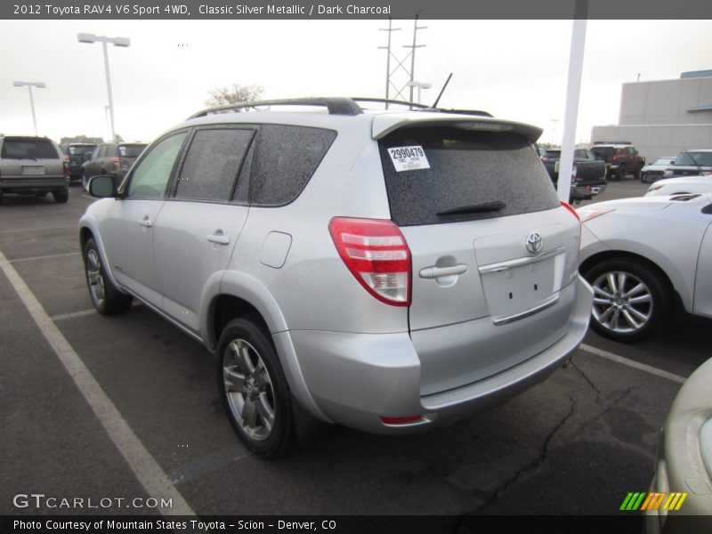 Classic Silver Metallic / Dark Charcoal 2012 Toyota RAV4 V6 Sport 4WD