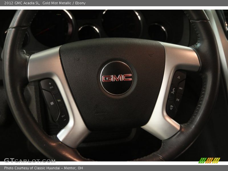 Gold Mist Metallic / Ebony 2012 GMC Acadia SL