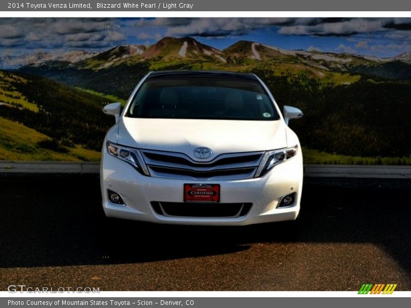 Blizzard White Pearl / Light Gray 2014 Toyota Venza Limited