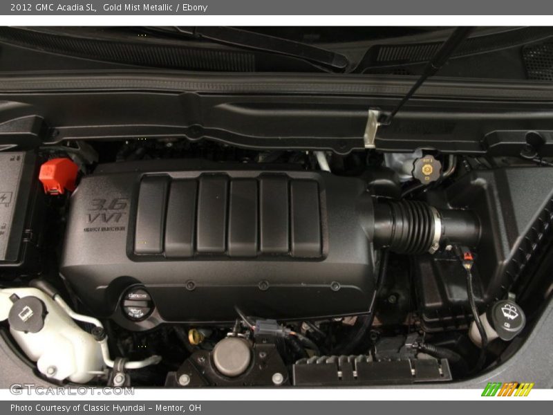 Gold Mist Metallic / Ebony 2012 GMC Acadia SL