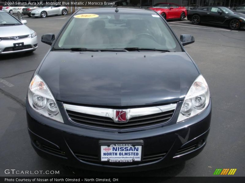 Midnight Blue Metallic / Morocco Brown 2007 Saturn Aura XR