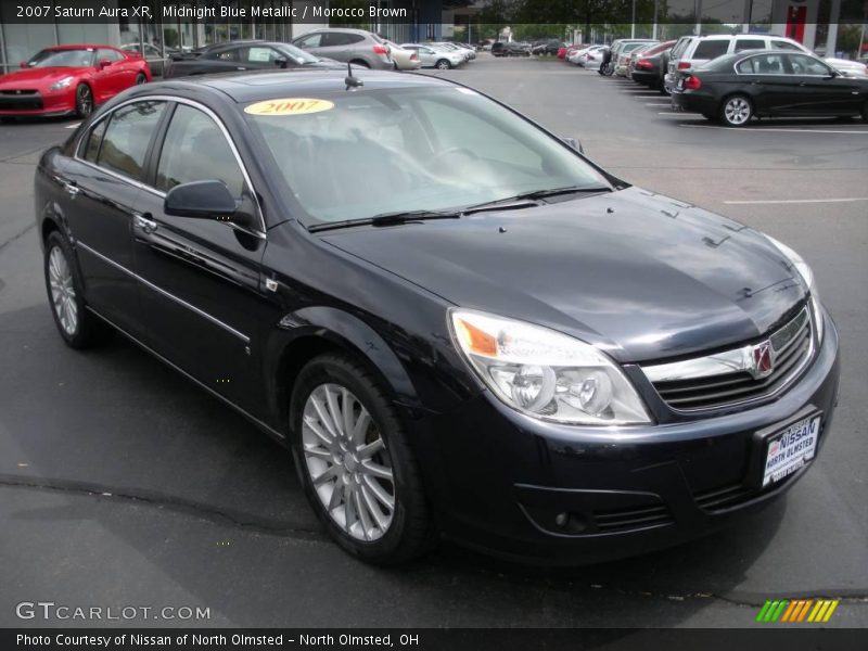 Midnight Blue Metallic / Morocco Brown 2007 Saturn Aura XR