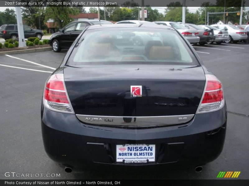 Midnight Blue Metallic / Morocco Brown 2007 Saturn Aura XR