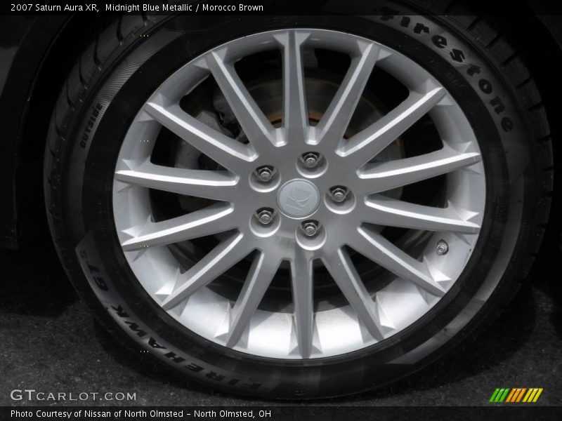 Midnight Blue Metallic / Morocco Brown 2007 Saturn Aura XR