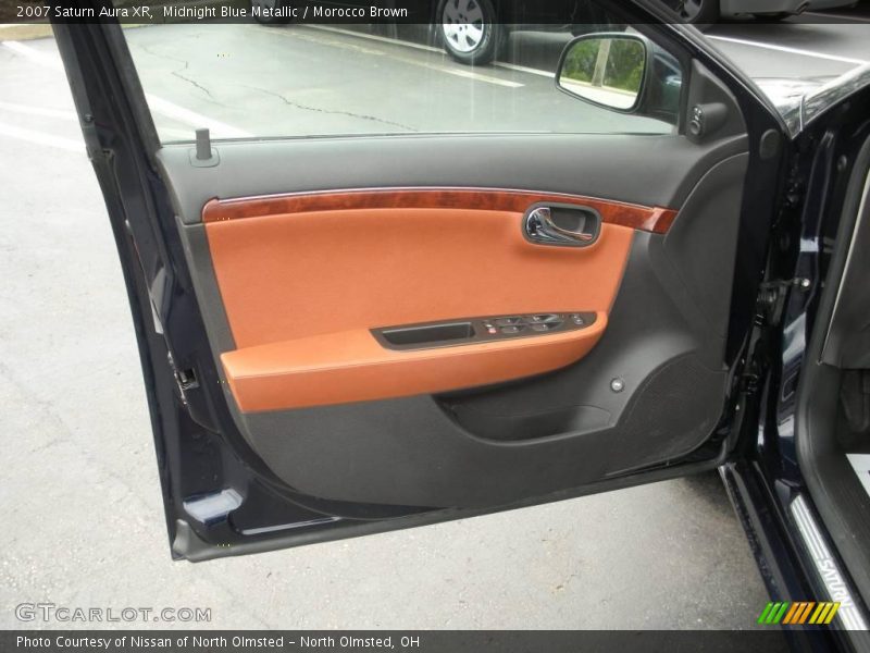 Midnight Blue Metallic / Morocco Brown 2007 Saturn Aura XR