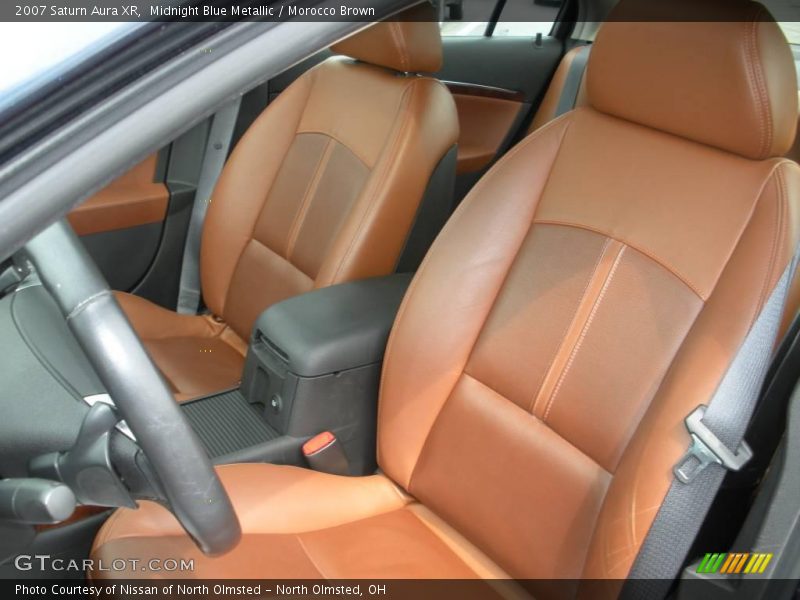 Midnight Blue Metallic / Morocco Brown 2007 Saturn Aura XR