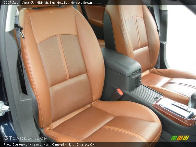 Midnight Blue Metallic / Morocco Brown 2007 Saturn Aura XR
