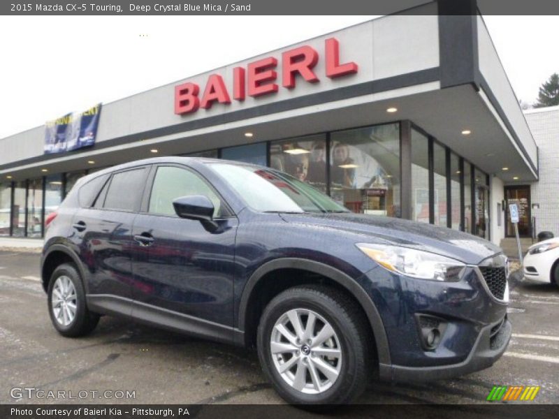 Deep Crystal Blue Mica / Sand 2015 Mazda CX-5 Touring