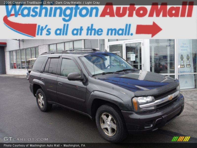 Dark Gray Metallic / Light Gray 2006 Chevrolet TrailBlazer LS 4x4