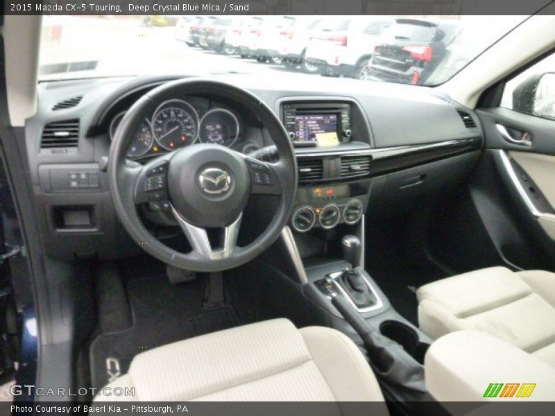 Deep Crystal Blue Mica / Sand 2015 Mazda CX-5 Touring