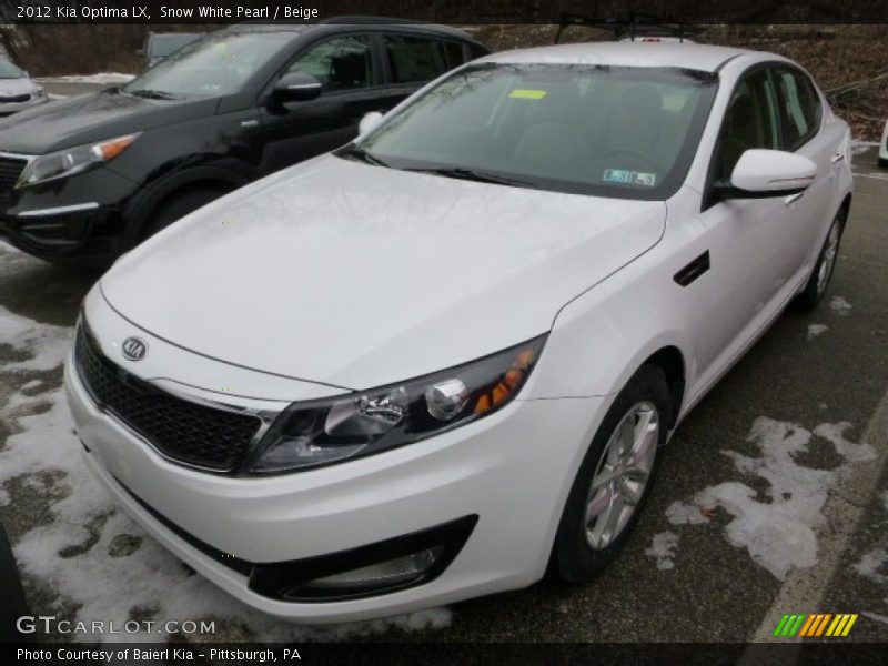 Snow White Pearl / Beige 2012 Kia Optima LX