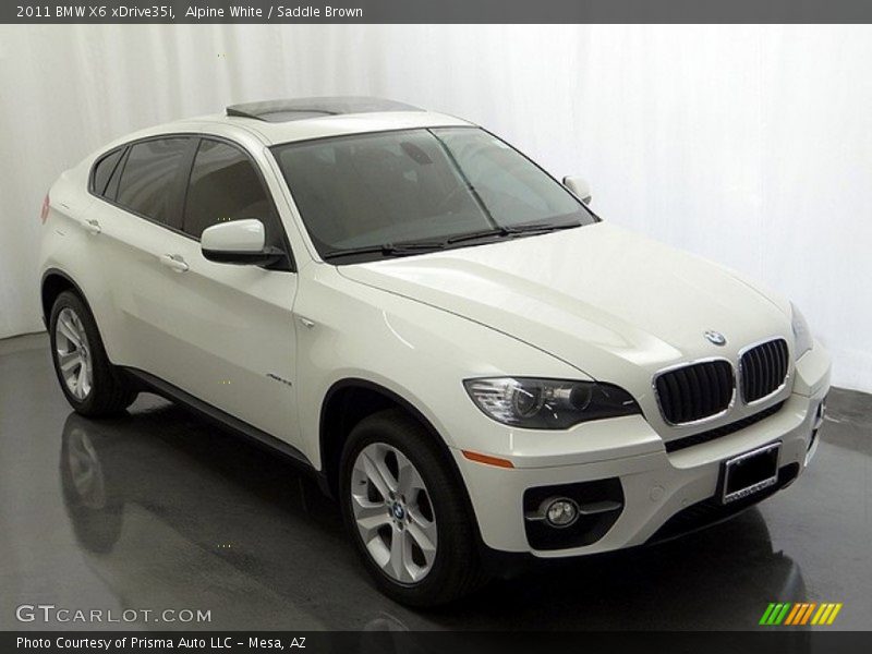 Alpine White / Saddle Brown 2011 BMW X6 xDrive35i
