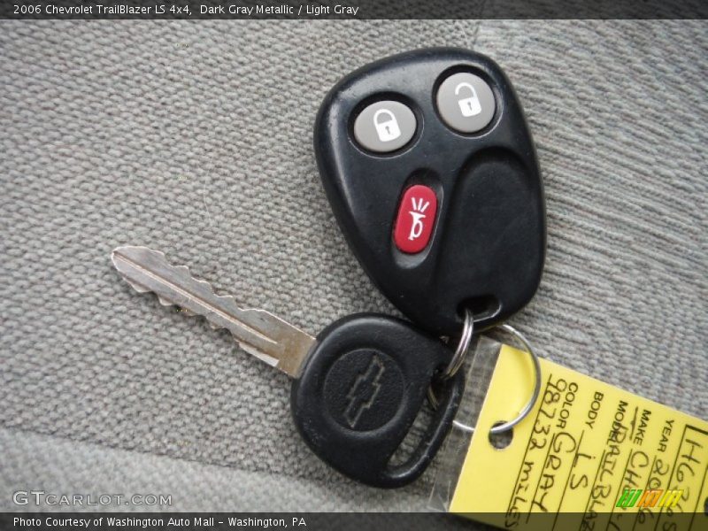 Dark Gray Metallic / Light Gray 2006 Chevrolet TrailBlazer LS 4x4