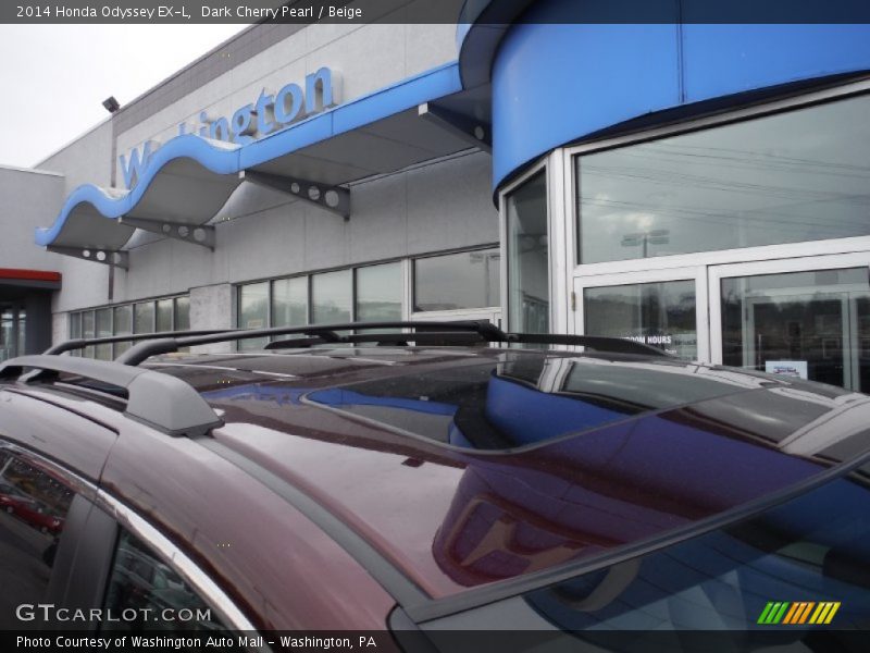 Dark Cherry Pearl / Beige 2014 Honda Odyssey EX-L