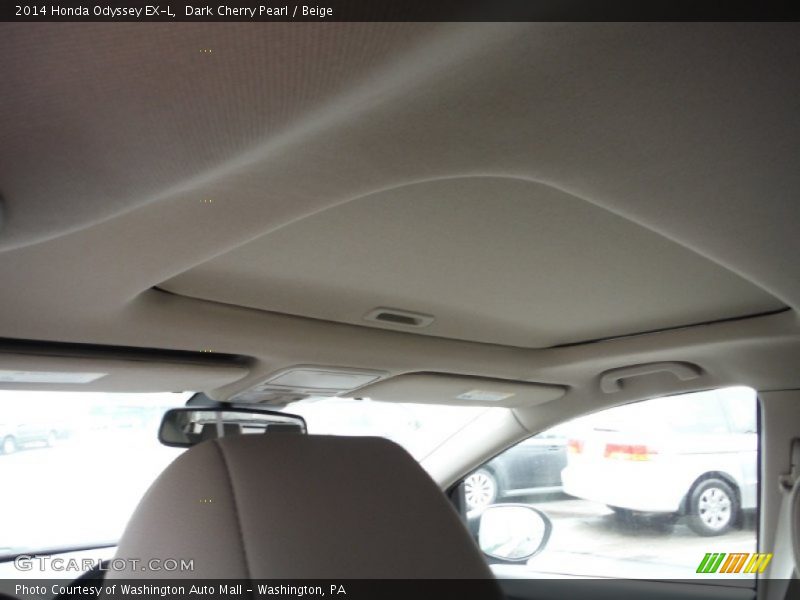 Dark Cherry Pearl / Beige 2014 Honda Odyssey EX-L