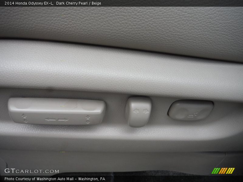 Dark Cherry Pearl / Beige 2014 Honda Odyssey EX-L