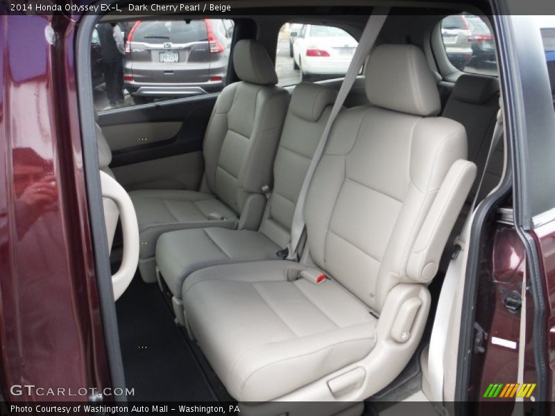 Dark Cherry Pearl / Beige 2014 Honda Odyssey EX-L