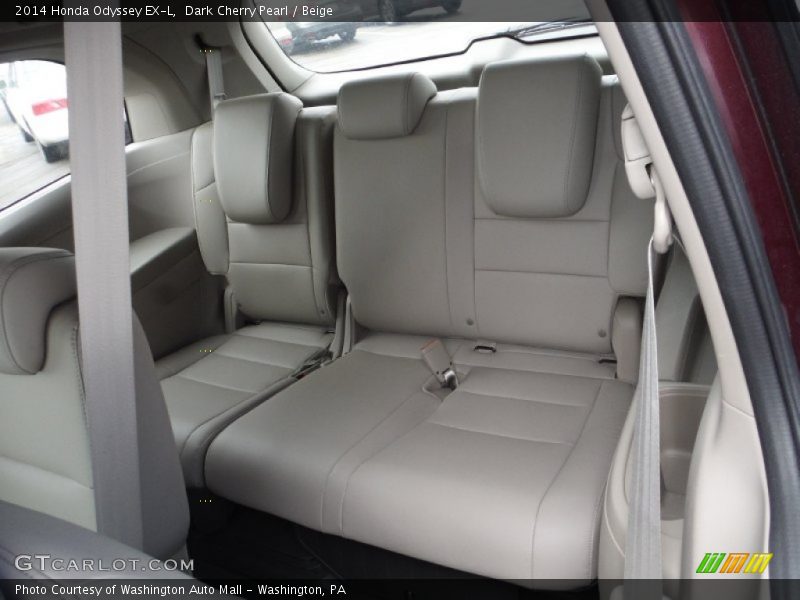 Dark Cherry Pearl / Beige 2014 Honda Odyssey EX-L