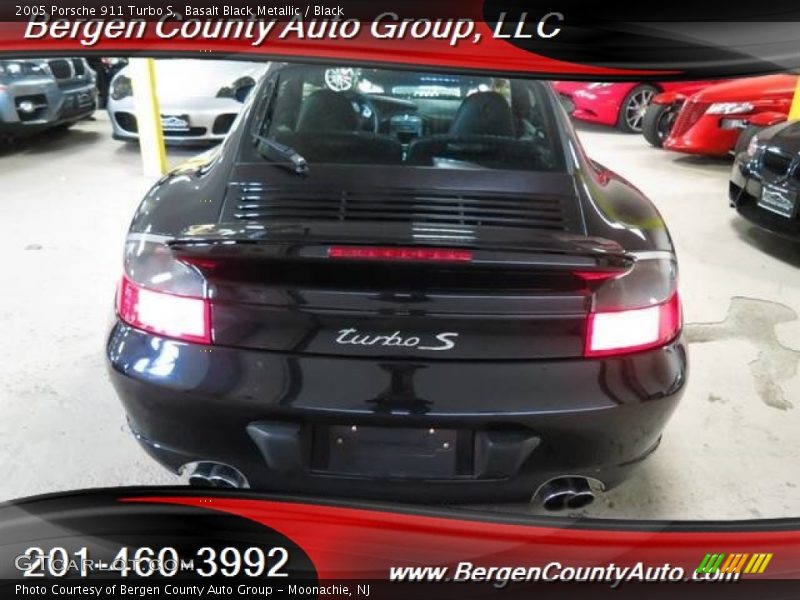 Basalt Black Metallic / Black 2005 Porsche 911 Turbo S