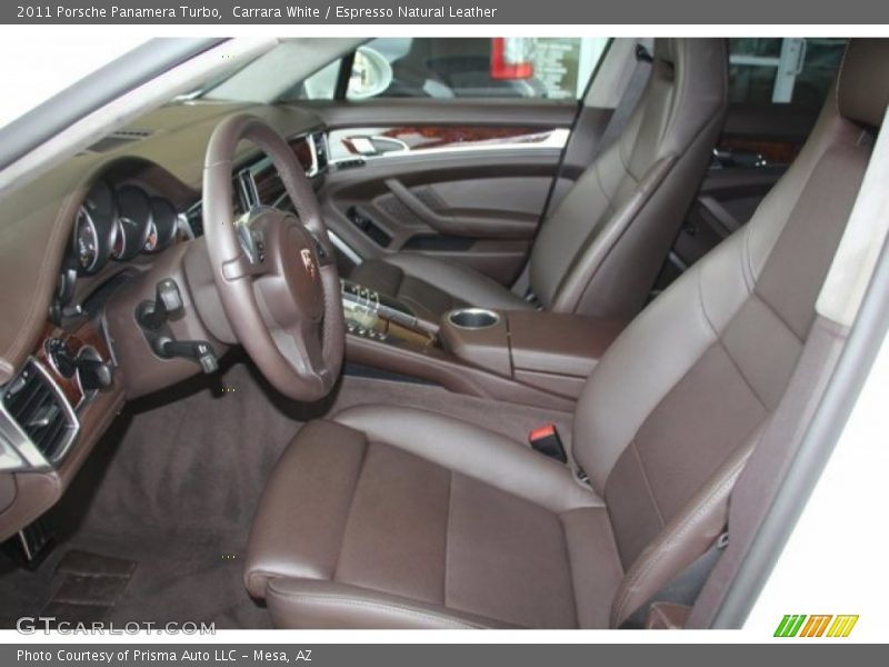 Carrara White / Espresso Natural Leather 2011 Porsche Panamera Turbo