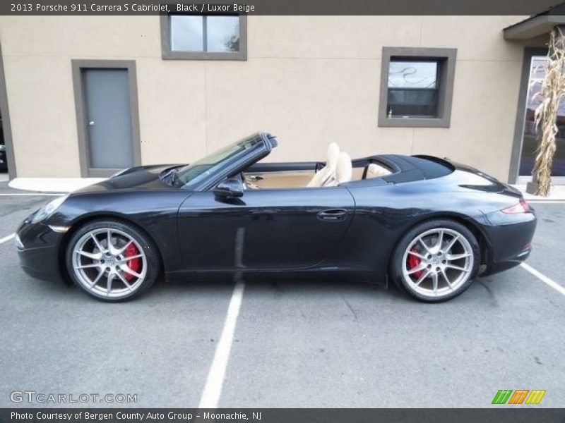 Black / Luxor Beige 2013 Porsche 911 Carrera S Cabriolet
