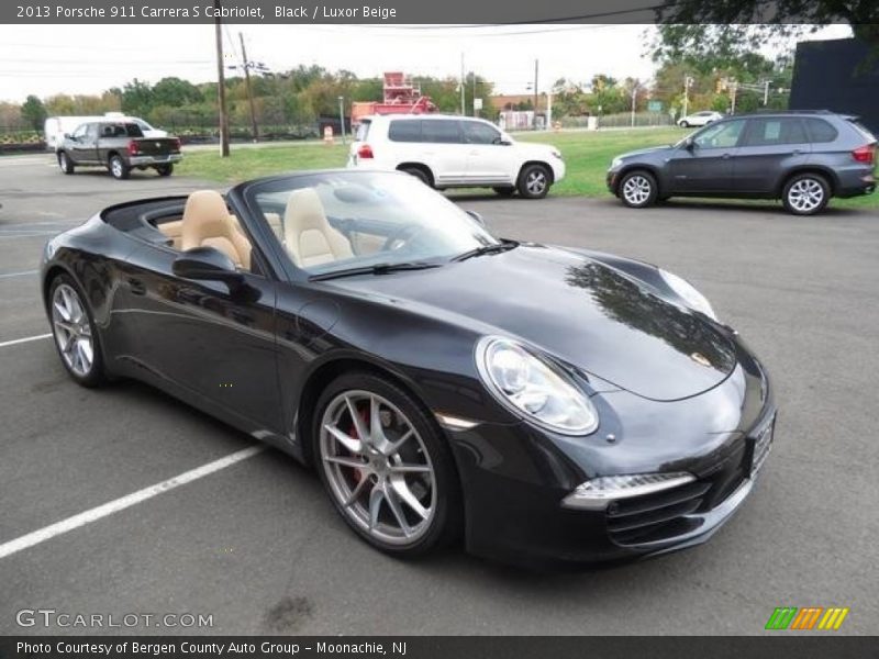Black / Luxor Beige 2013 Porsche 911 Carrera S Cabriolet