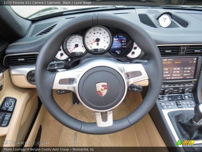 Black / Luxor Beige 2013 Porsche 911 Carrera S Cabriolet