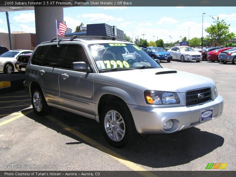 Platinum Silver Metallic / Off Black 2005 Subaru Forester 2.5 XT Premium