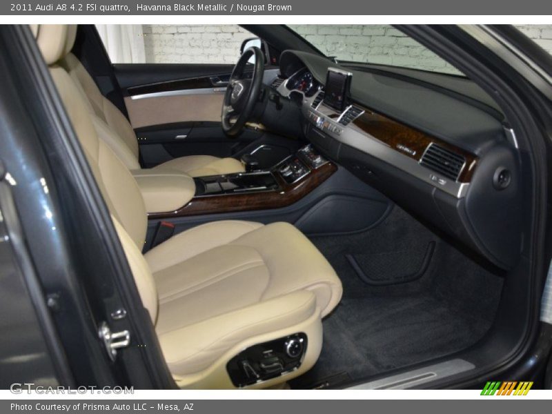 Havanna Black Metallic / Nougat Brown 2011 Audi A8 4.2 FSI quattro