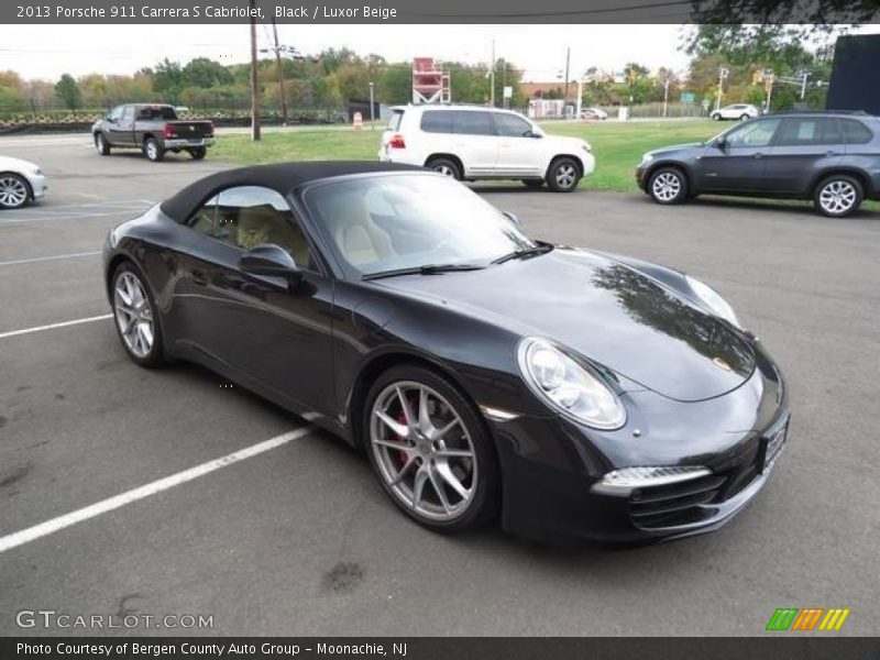 Black / Luxor Beige 2013 Porsche 911 Carrera S Cabriolet