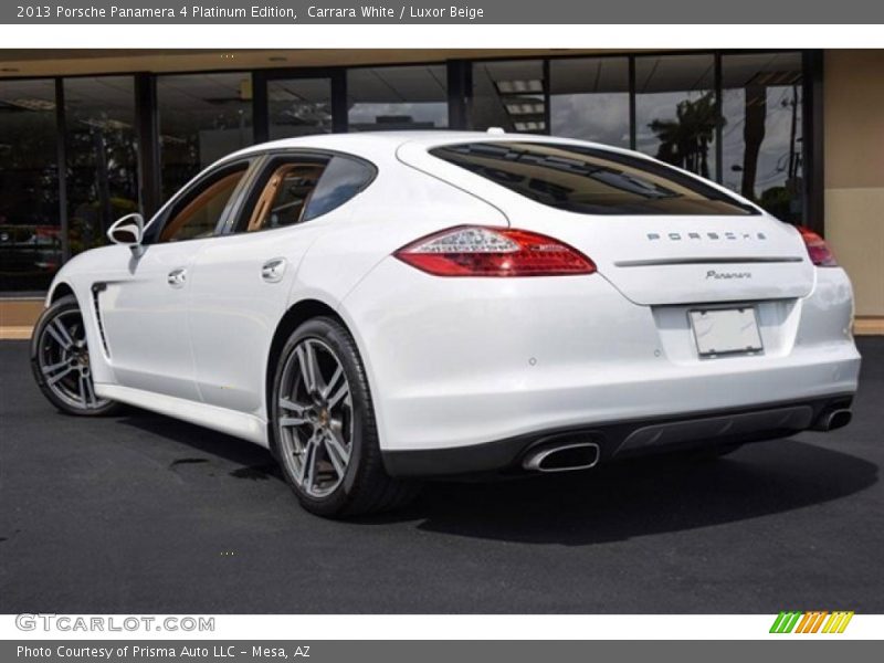  2013 Panamera 4 Platinum Edition Carrara White