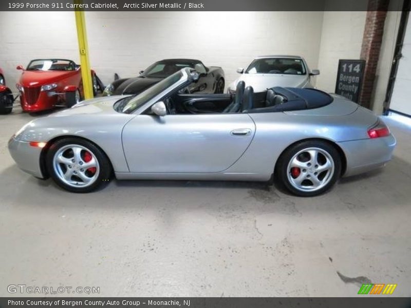 Arctic Silver Metallic / Black 1999 Porsche 911 Carrera Cabriolet