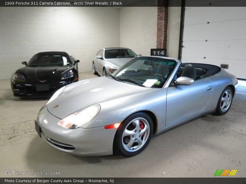 Arctic Silver Metallic / Black 1999 Porsche 911 Carrera Cabriolet