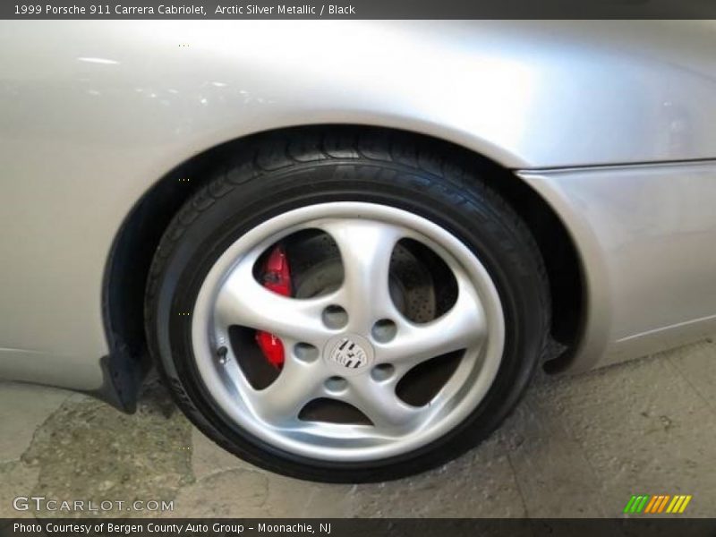 Arctic Silver Metallic / Black 1999 Porsche 911 Carrera Cabriolet
