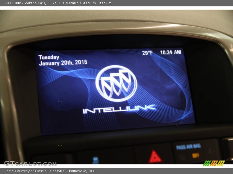 Luxo Blue Metallic / Medium Titanium 2013 Buick Verano FWD