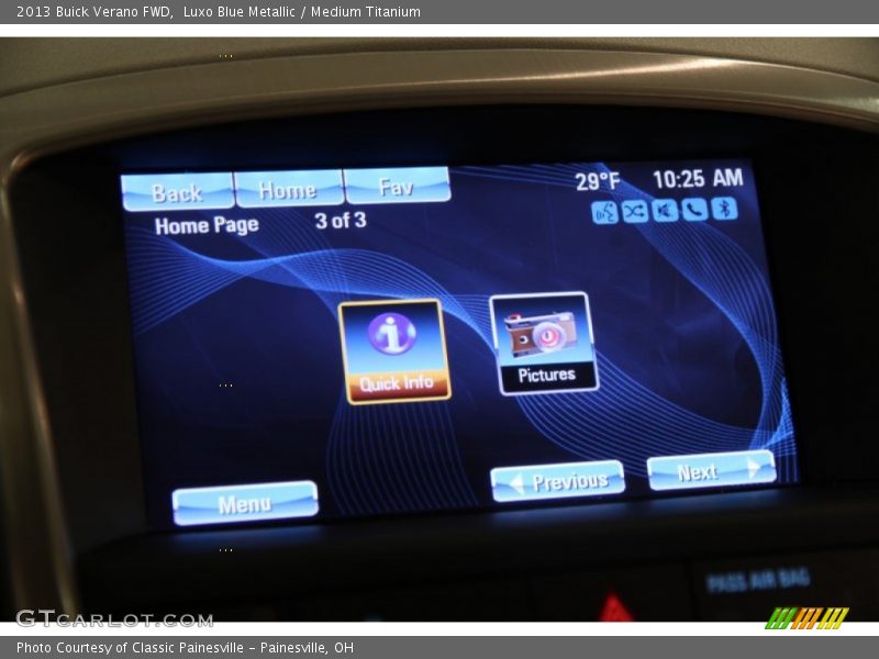 Luxo Blue Metallic / Medium Titanium 2013 Buick Verano FWD