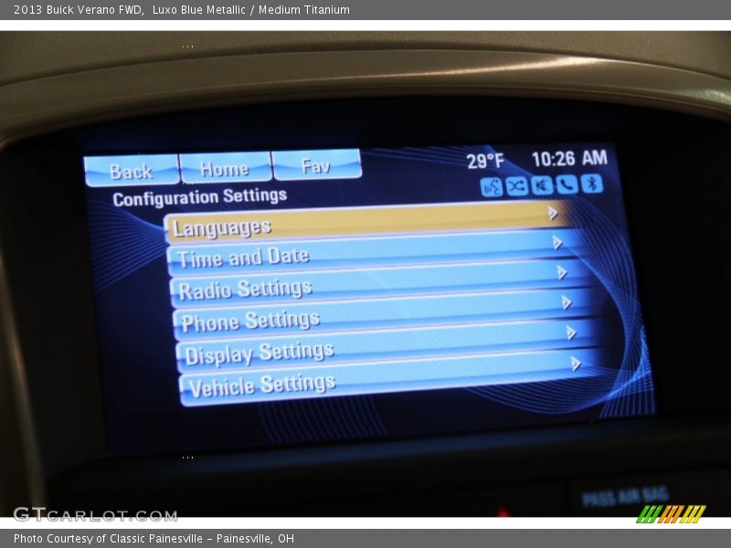 Luxo Blue Metallic / Medium Titanium 2013 Buick Verano FWD