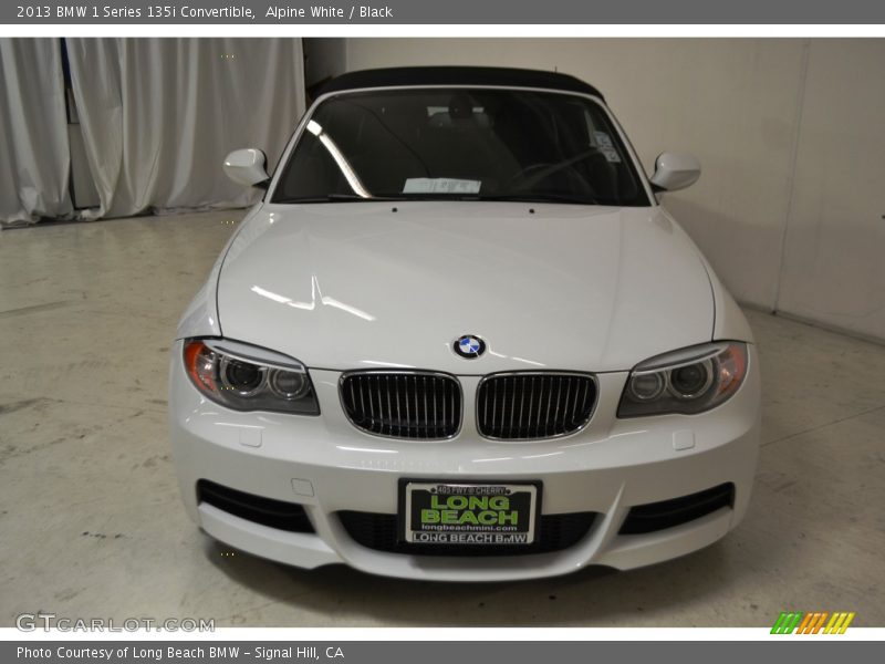 Alpine White / Black 2013 BMW 1 Series 135i Convertible