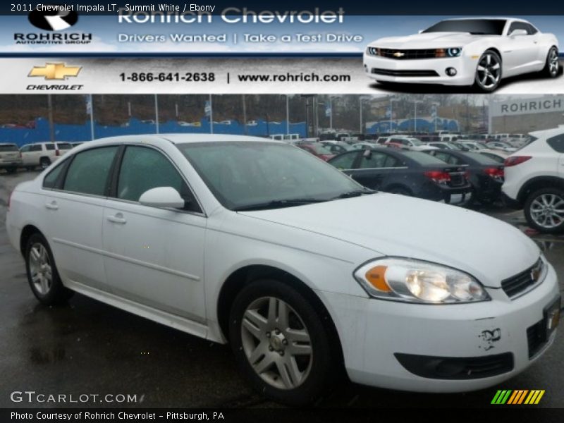 Summit White / Ebony 2011 Chevrolet Impala LT