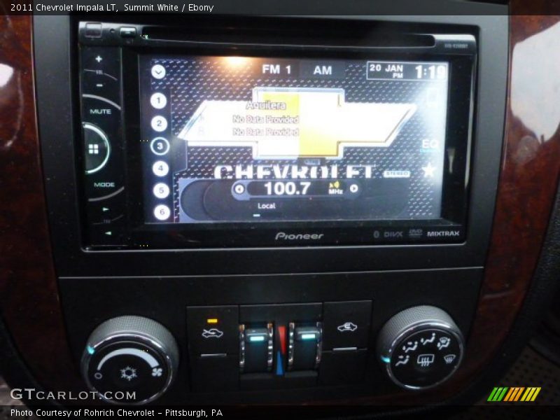 Summit White / Ebony 2011 Chevrolet Impala LT